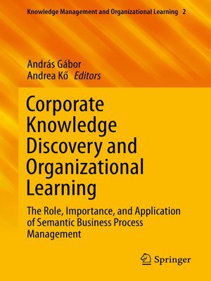 cover image of Corporate Knowledge Discovery and Organizational Learning